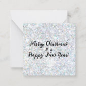 Krippe Frohe Weihnachten und ein glückliches neues Mitteilungskarte (Rückseite)