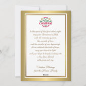 Krippe "Frohe Weihnachten und Glück im neuen Jahr" (Rückseite)