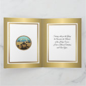 Krippe "Frohe Weihnachten und Glück im neuen Jahr" Karte (Innenseite)