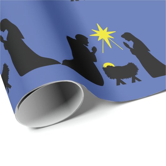 Krippe Geschenkpapier (Rolleneckpunkt)