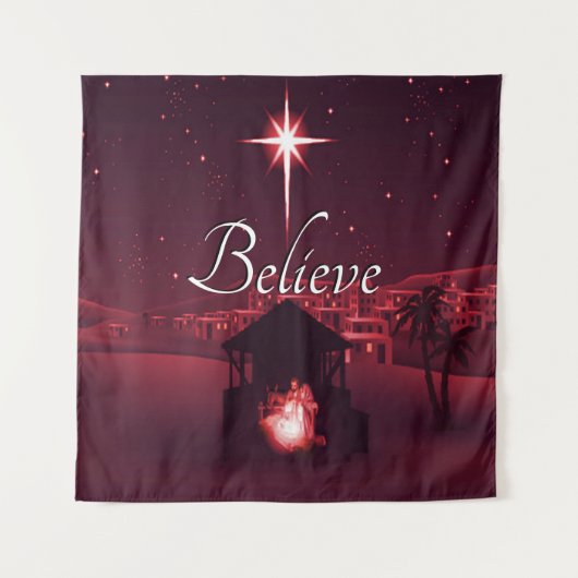 Krippe glauben wandteppich (Vorderseite (Horizontal))