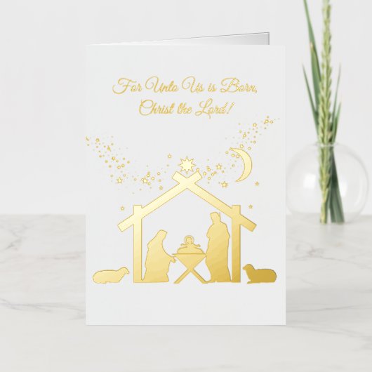 Krippe Gold Foil (Vorderseite)