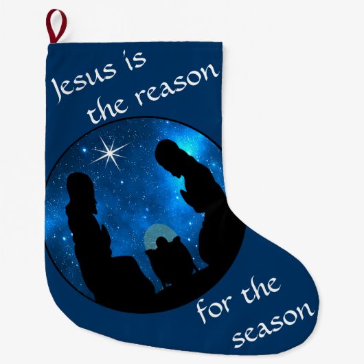 Krippe große Weihnachtsweihe Strumpf Großer Weihnachtsstrumpf (Vorderseite)