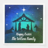 Krippe - Happy Oaster | Serviette (Vorderseite)