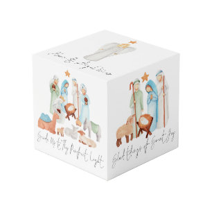 Krippe Illustration Carol Texte Weihnachten Würfel