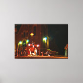 Krippe im Freien Leinwanddruck (Vorderseite)