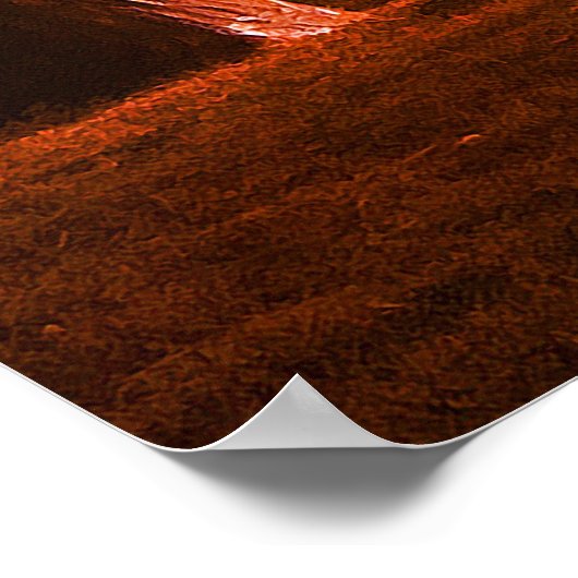 Krippe im Freien Poster (Ecke)