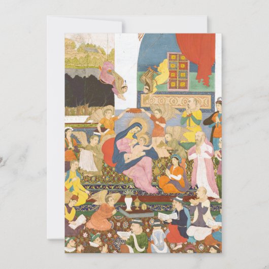 Krippe im indischen Stil Einladung (Vorderseite)