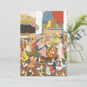 Krippe im indischen Stil Feiertagskarte (Stehend Vorderseite)