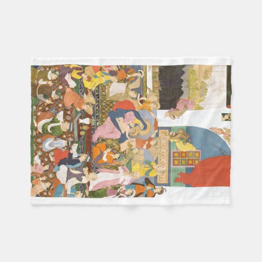 Krippe im indischen Stil Fleecedecke (Vorderseite (Horizontal))