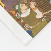 Krippe im indischen Stil Fleecedecke (Ecke)