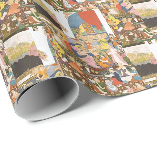 Krippe im indischen Stil Geschenkpapier (Rolleneckpunkt)