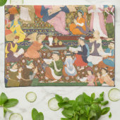 Krippe im indischen Stil Geschirrtuch (Gefaltet)