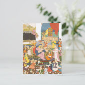 Krippe im indischen Stil Postkarte (Stehend Vorderseite)