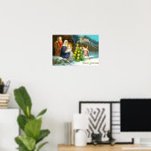 Krippe im Schnee Poster (Heimbüro)