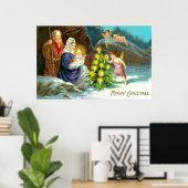 Krippe im Schnee Poster (Heimbüro)