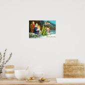 Krippe im Schnee Poster (Küche)