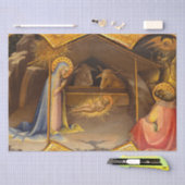 Krippe in Gold Seidenpapier (Handwerk)