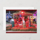 Krippe in Tulum (Karo) Feiertagspostkarte (Vorne/Hinten)