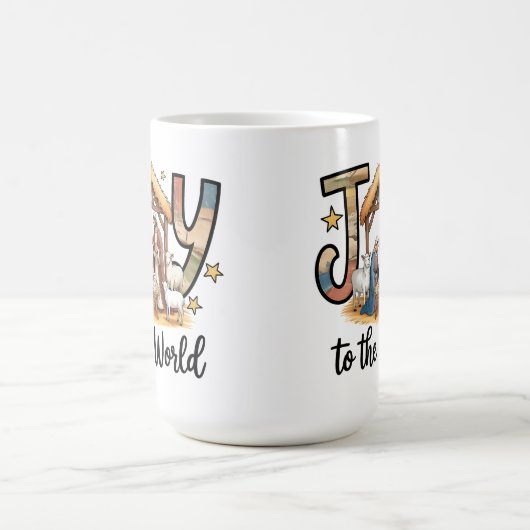 Krippe Jesus Joy to the World Christlich Kaffeetasse (Mittel)
