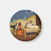 Krippe Jesus Mary Joseph Stable saisonale Magnet (Vorne)