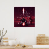 Krippe John 3:16 Poster (Küche)