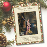 Krippe Jungfrau Mary Jesus Weihnachten für den Pri<br><div class="desc">Schönes Vintage Bild der Heiligen Familie,  Jesus Mary und St. Joseph an der Krippe von Jesus von Frederico Borraci. Alle Texte und Schriftart können geändert werden.</div>