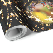 Krippe Jungfrau Mary Jesus Weihnachtsstars Geschenkpapier (Rolleneckpunkt)