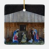 Krippe Keramikornament (Rückseite)