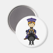 Krippe King Riding Horse Magnet (Vorderseite/Rückseite)