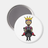 Krippe King Riding Horse Magnet (Vorderseite/Rückseite)