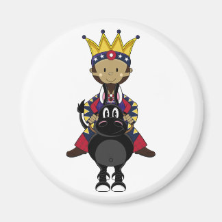 Krippe King Riding Horse Magnet