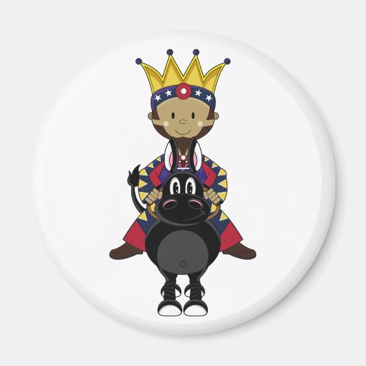 Krippe King Riding Horse Magnet (Vorne)