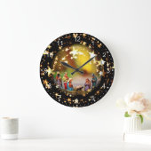 Krippe Krippe Jungfrau Mary Säugling Jesus Stars Große Wanduhr (Zuhause)