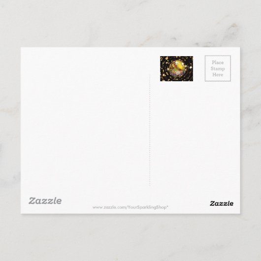 Krippe Krippe Jungfrau Mary Säugling Jesus Stars Postkarte (Rückseite)