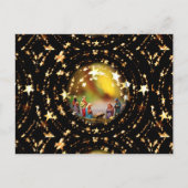 Krippe Krippe Jungfrau Mary Säugling Jesus Stars Postkarte (Vorderseite)