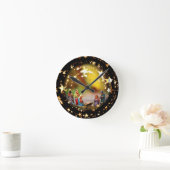 Krippe Krippe Jungfrau Mary Säugling Jesus Stars Runde Wanduhr (Zuhause)