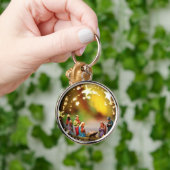 Krippe Krippe Jungfrau Mary Säugling Jesus Stars Schlüsselanhänger (Hand)