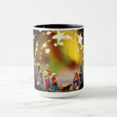 Krippe Krippe Jungfrau Mary Säugling Jesus Stars Tasse (Zentrum)