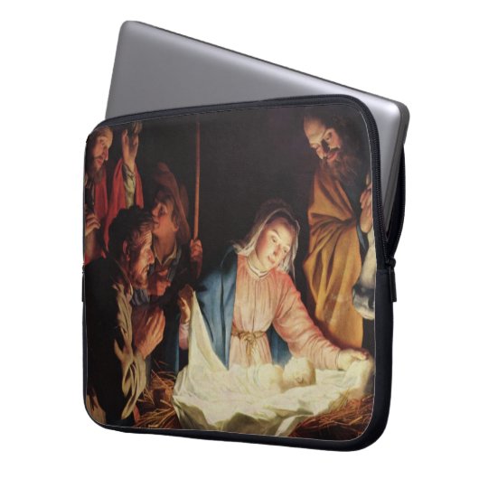 Krippe Laptopschutzhülle (Vorderseite Links)