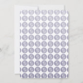 Krippe Letterpress Medallion Einladung (Rückseite)