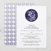 Krippe Letterpress Medallion Einladung (Vorne/Hinten)