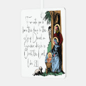 Krippe - Luke 2:11 Ornament Aus Metall (Vorderseite links)