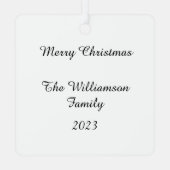 Krippe - Luke 2:11 Ornament Aus Metall (Rückseite)