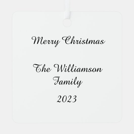 Krippe - Luke 2:11 Ornament Aus Metall (Rückseite)