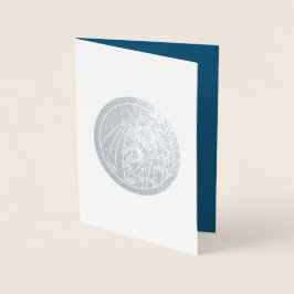 Krippe Luxury Real Foil Weihnachtskarten Folienkarte