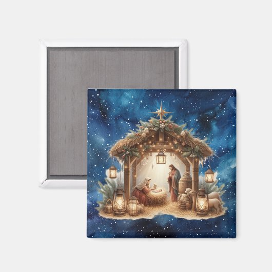 Krippe Magnet (Vorderseite/Rückseite)
