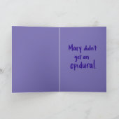 Krippe / Maria bekam kein Epidural Karte (Innenseite)