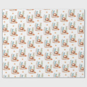 Krippe Mary Joseph Jesus Shepherd Weihnachten Geschenkpapier (Flach)