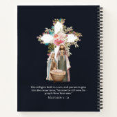 Krippe - Mary, Joseph & Newborn Baby Jesus Notizblock (Rückseite)